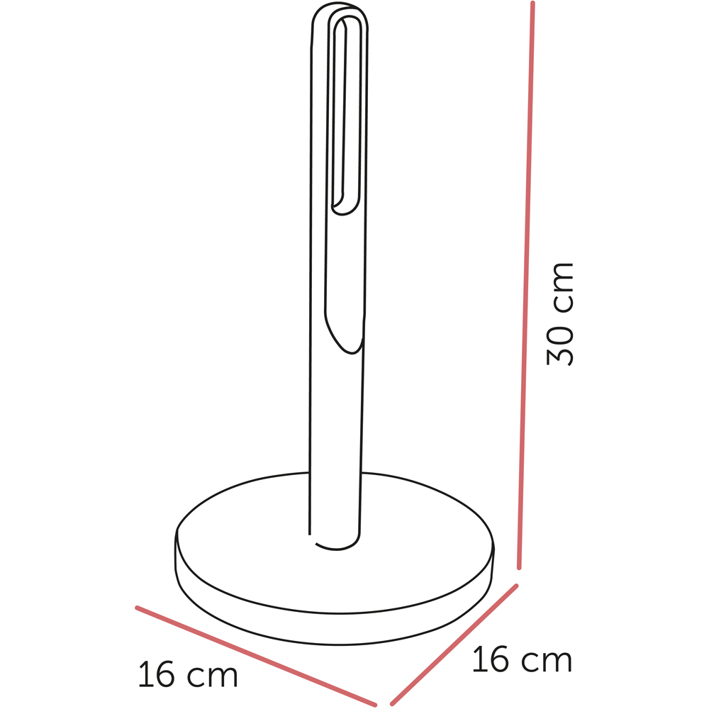 ReBorn Stone Effect Freestanding Kitchen Roll Holder Image 9