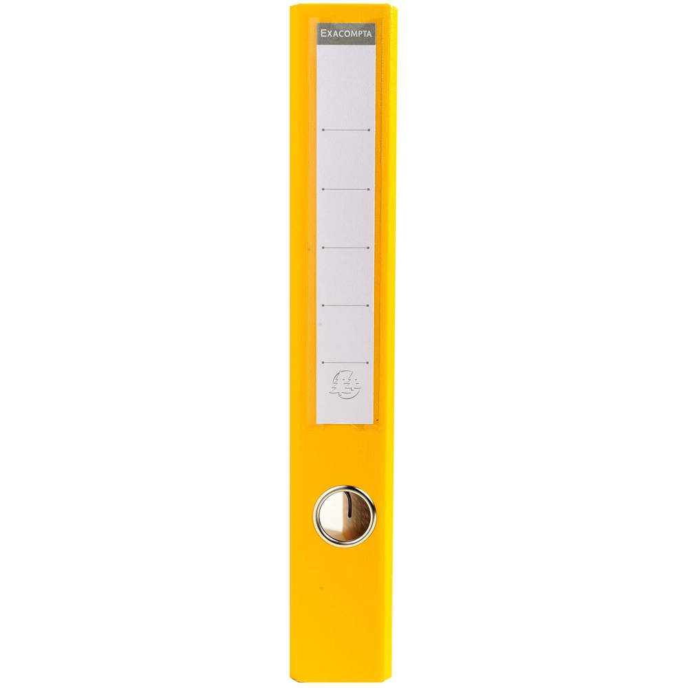 Exacompta PremTouch A4 Yellow PVC Lever Arch File 10 Pack Image 4