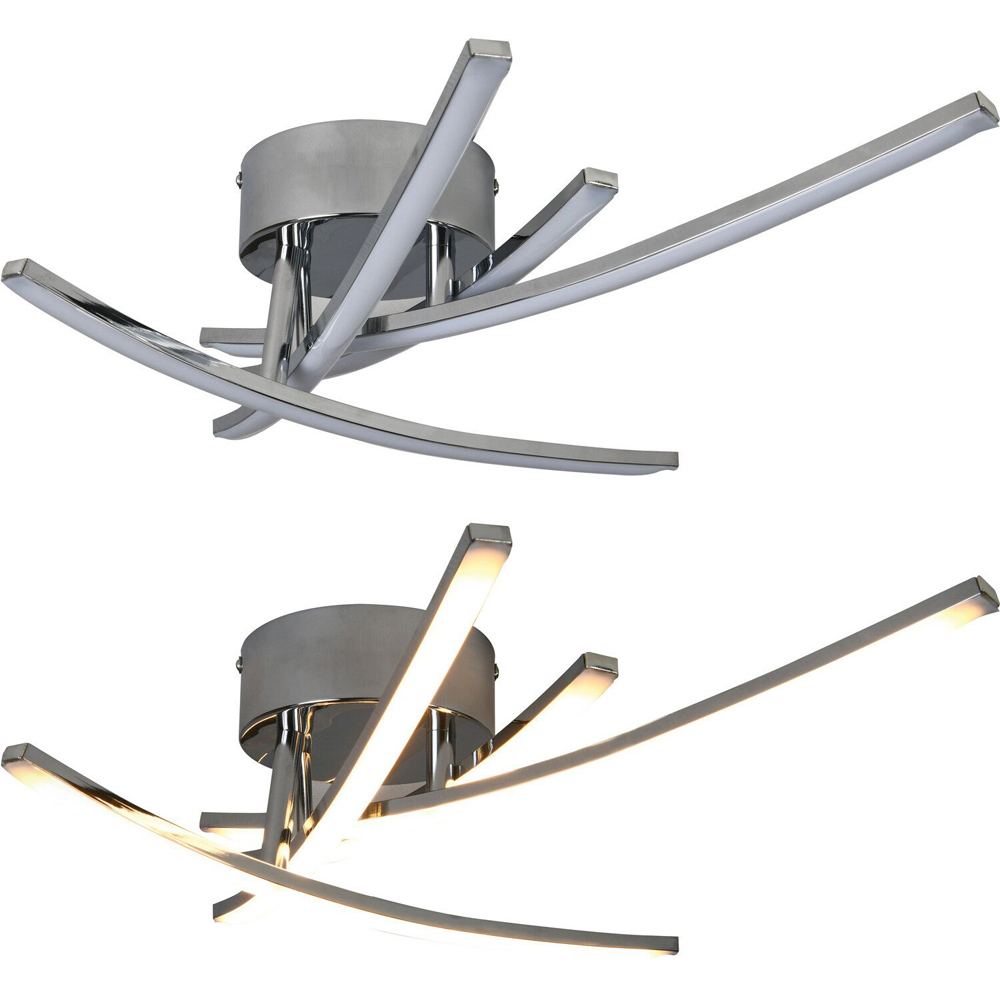 Arizona Chrome LED Ceiling Light Image 4