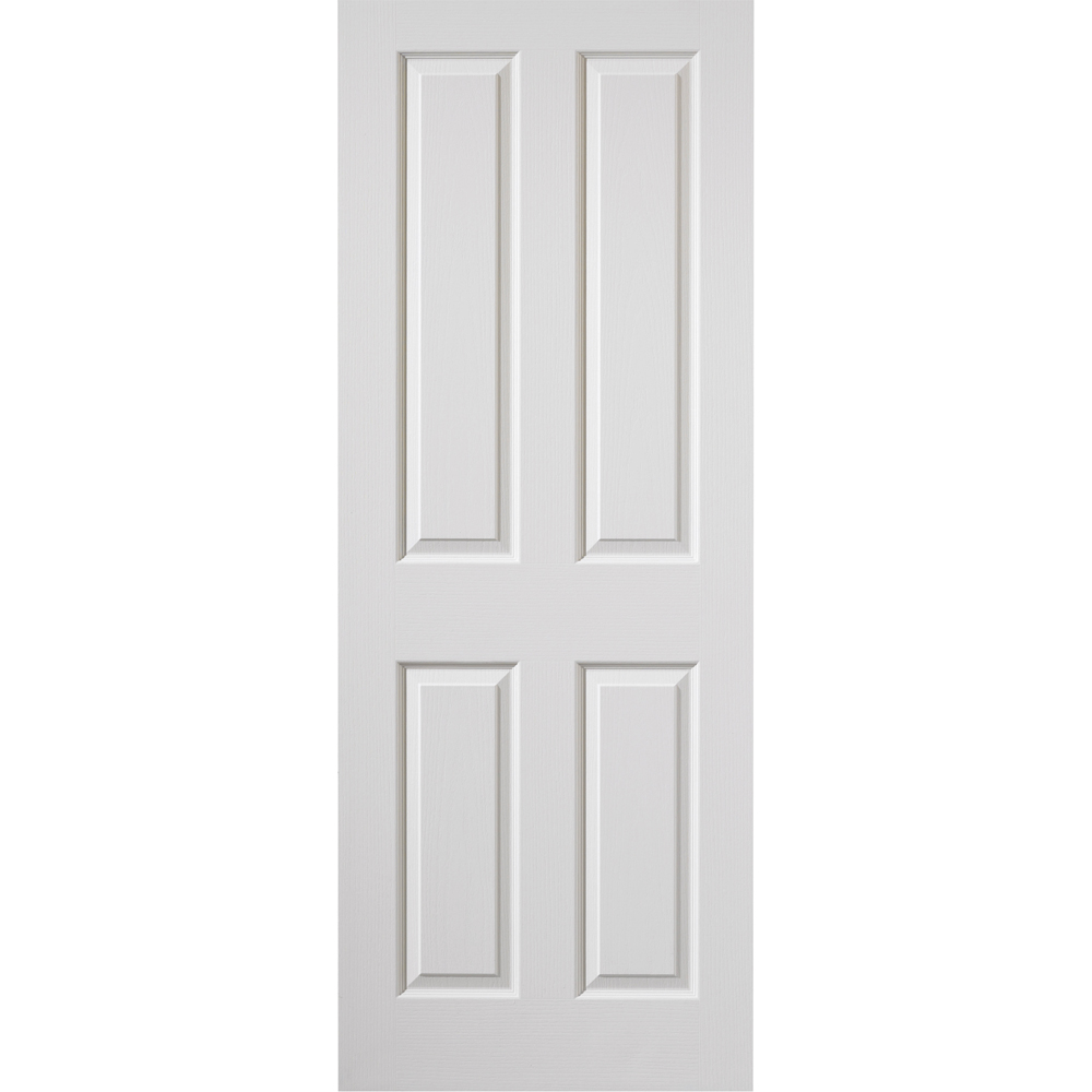 JB Kind Classic Canterbury Grained White Moulded Primed Internal Door 1981 x 838mm Image 1