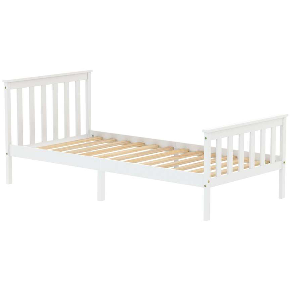 Oxford Single White Bed Image 3