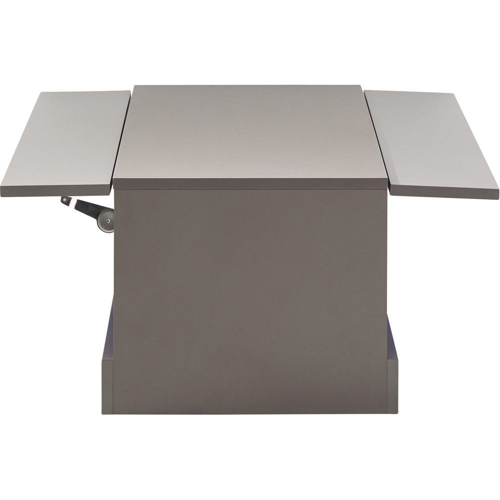 GFW Galicia Grey LED Lift Up Coffee Table Image 7