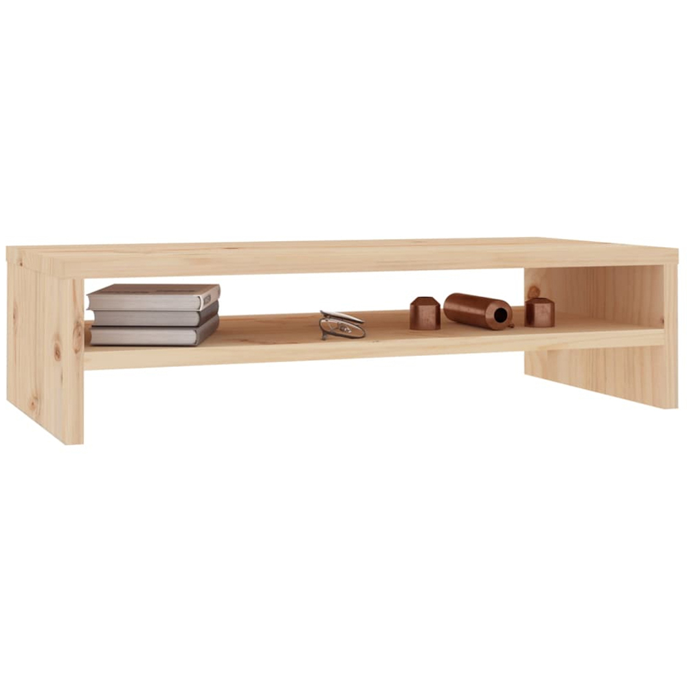 vidaXL Solid Wood Pine Monitor Stand Image 4