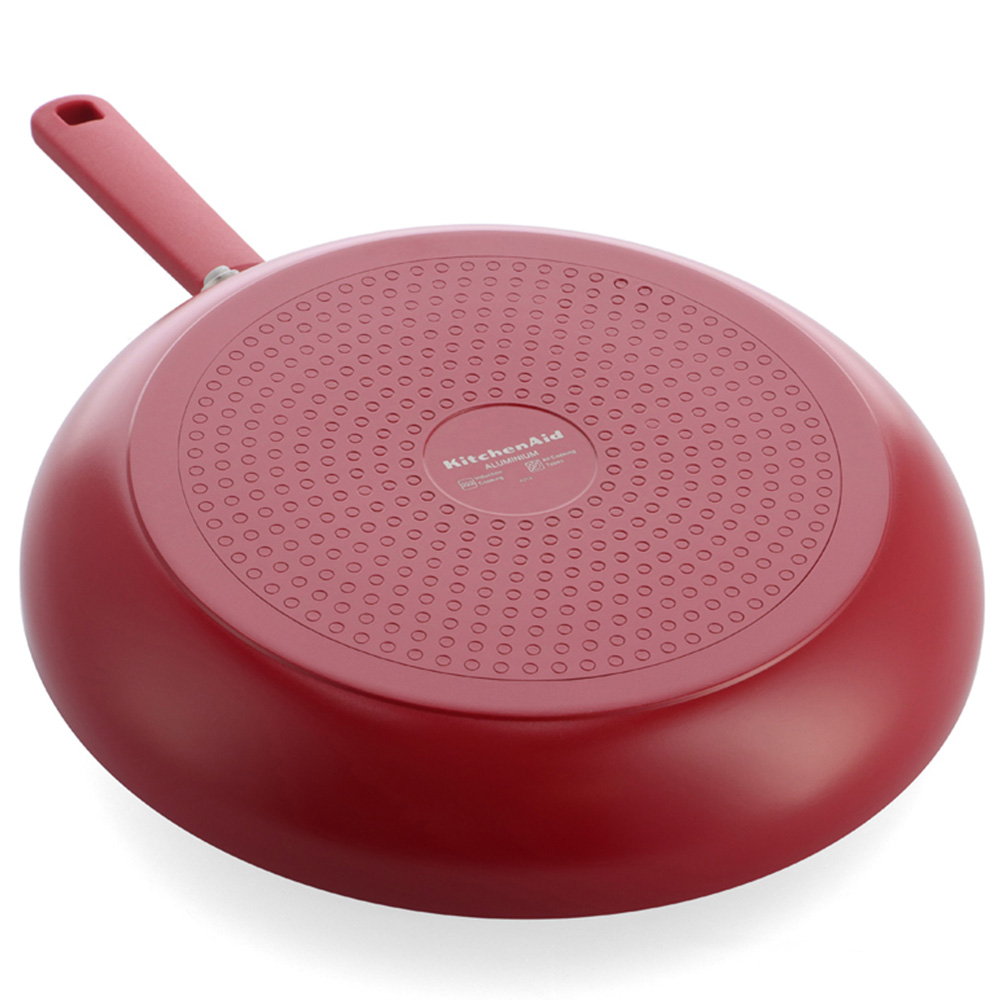 KitchenAid 20cm Empire Red Coloured Aluminium Frying Pan Image 2