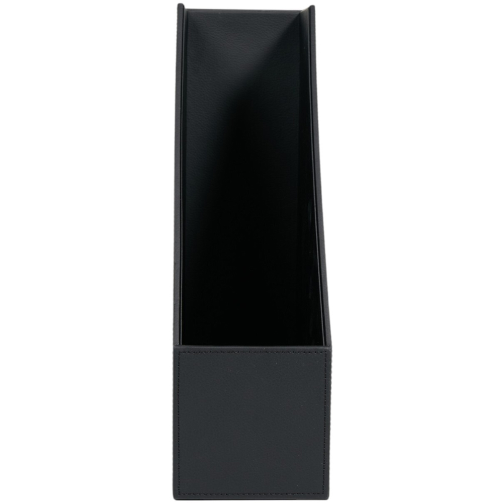 Leather Magazine Holder Black Image 2