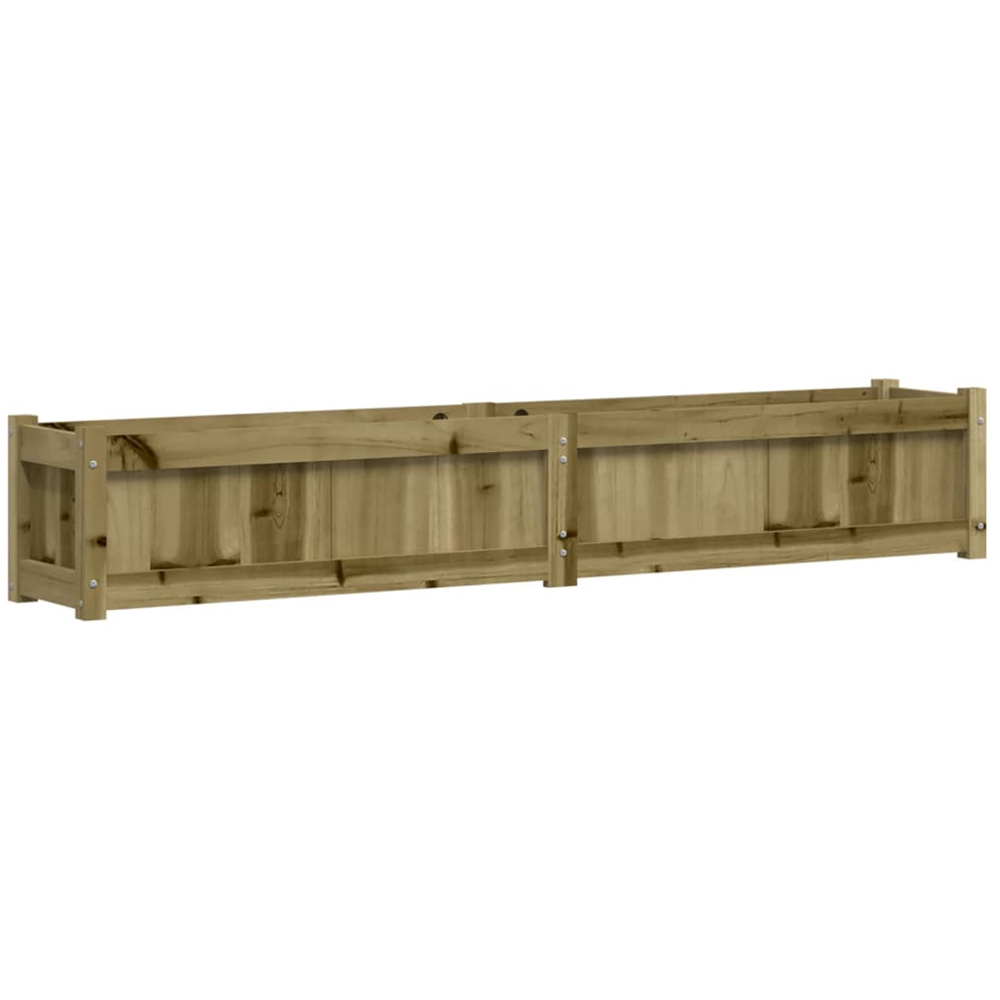 vidaXL Brown Pine Wood Raised Garden Bed 31 x 180 x 31cm Image 3