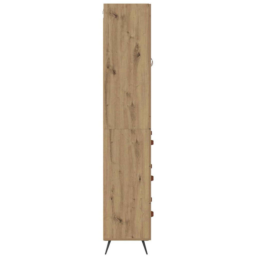 vidaXL 2 Door 3 Drawer Artisan Oak Sideboard Image 9