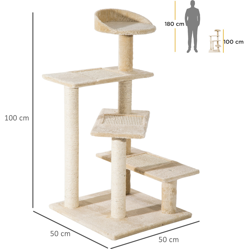 PawHut Cat Scratching Furniture Tower Image 7