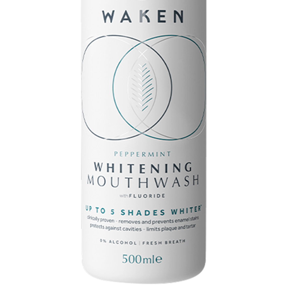 Waken Whitening Peppermint Mouthwash 500ml Image 3