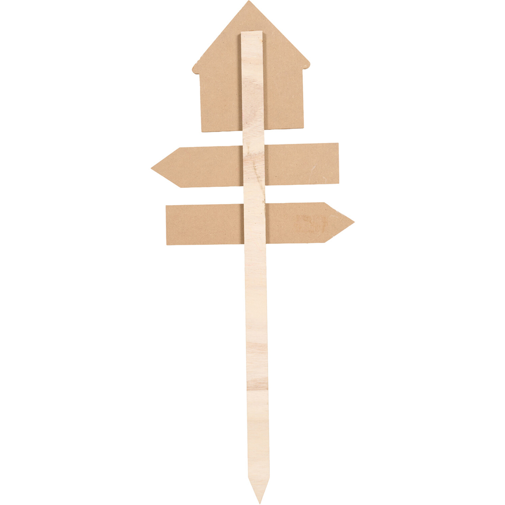 Gingerbread House Wooden Stake Image 3