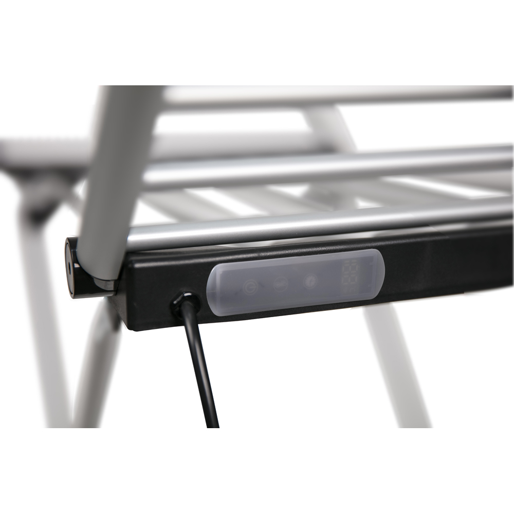 Groundlevel Extra Large 20 Bar Heated Electric Winged Airer with Timer Image 5
