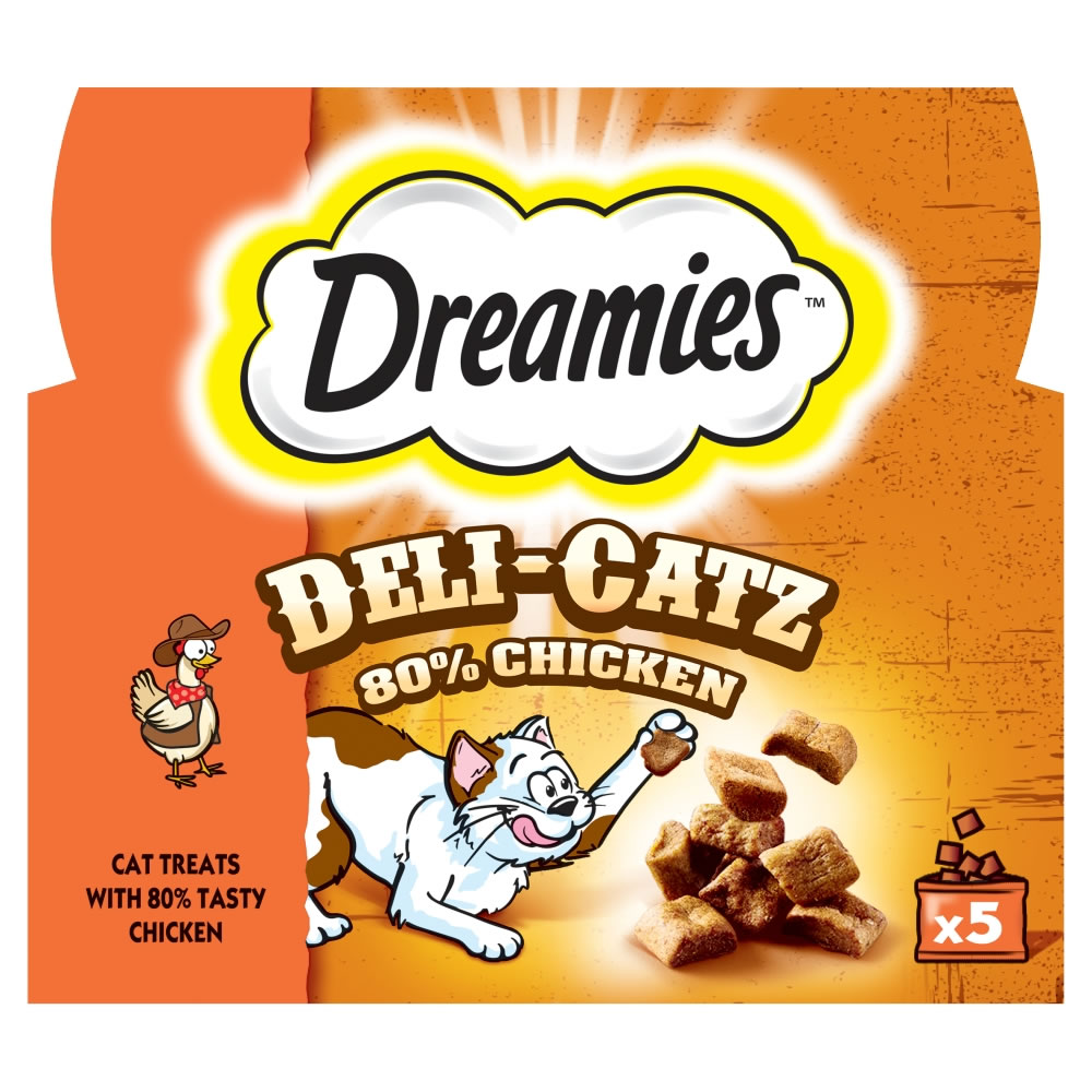 Dreamies Deli-Catz Chicken Treats 5 x 5g Image 2