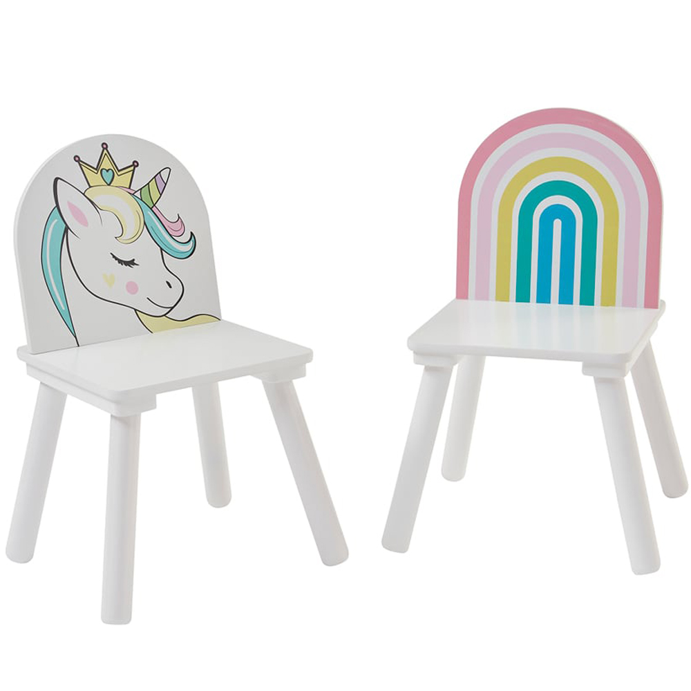 Liberty House Toys Kids Unicorn Table and 2 Chairs Chest Image 4