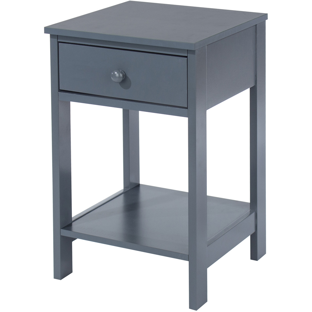 Shaker Single Drawer Midnight Blue Petite Bedside Table Image 2