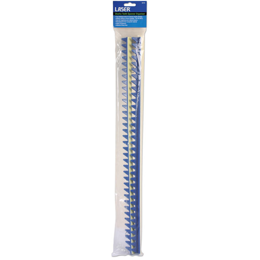 Laser 6976 Sharks Teeth 35 Spanner Blue Organiser Image 6