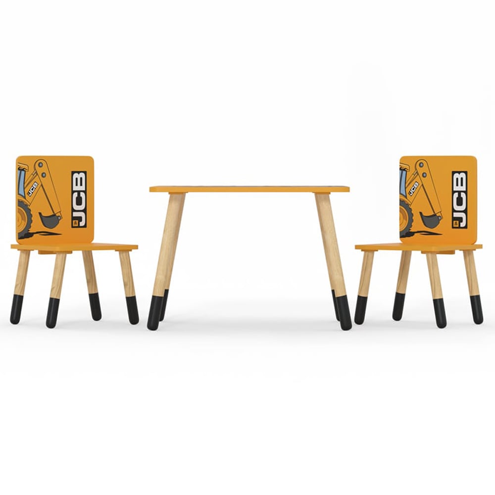 Kidsaw JCB 2 Seater Yellow Table and Chairs Image 3