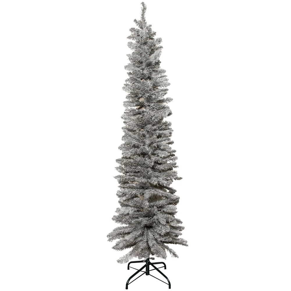 Samuel Alexander Grey Pencil Artificial Christmas Tree 6ft Image 1