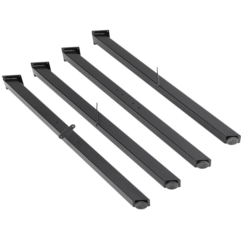Living and Home Set of 4 Black Criss Cross Metal Table Legs Image 3