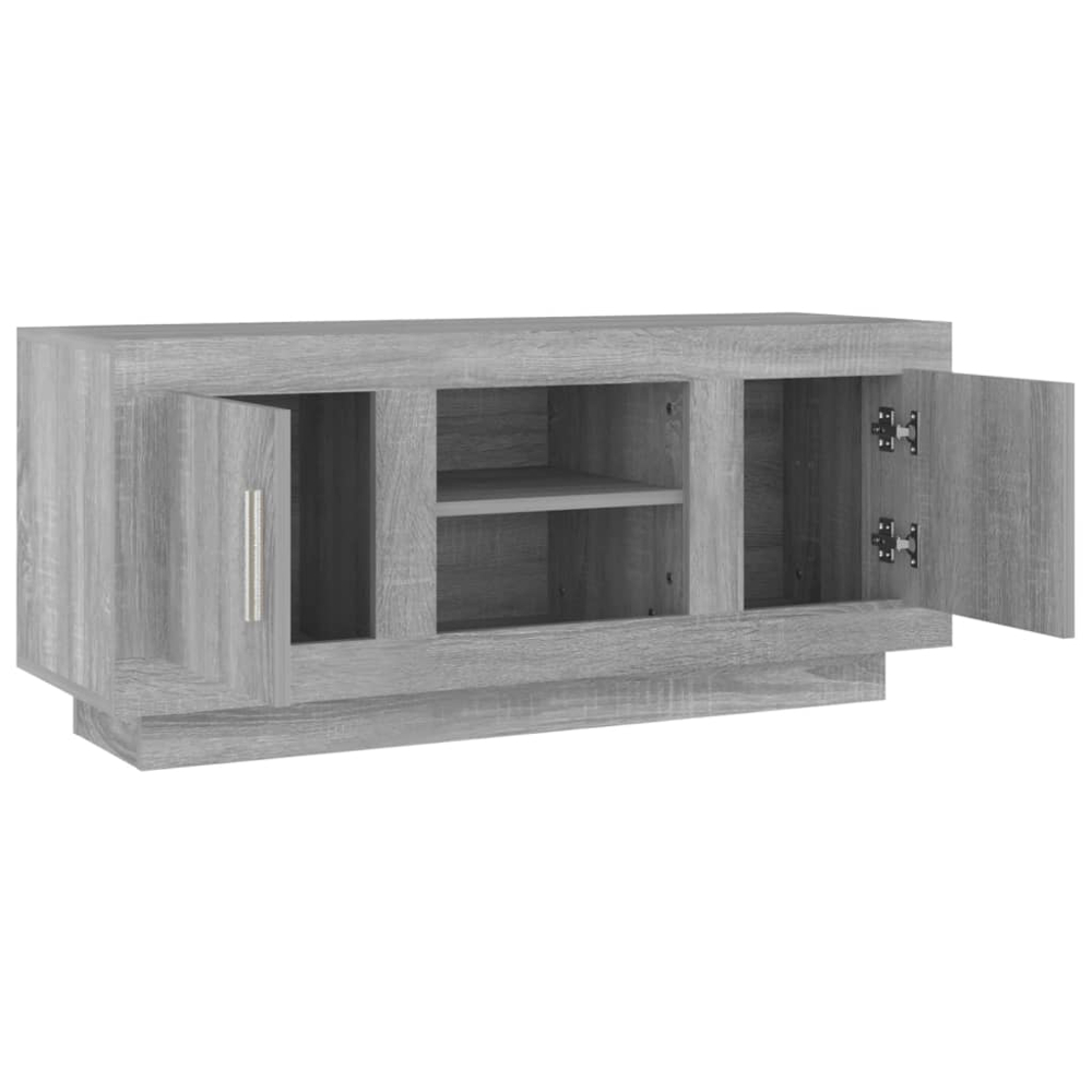 vidaXL 2 Door 2 Drawer Grey Sonoma TV Cabinet Image 7