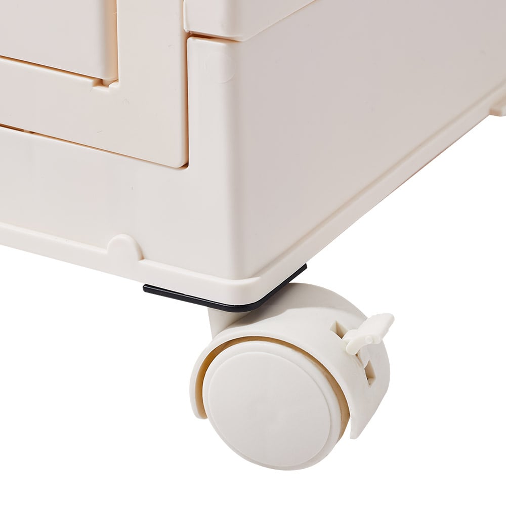 Living and Home 6 Door Kids Room White Foldable Wardrobe 155cm Image 6