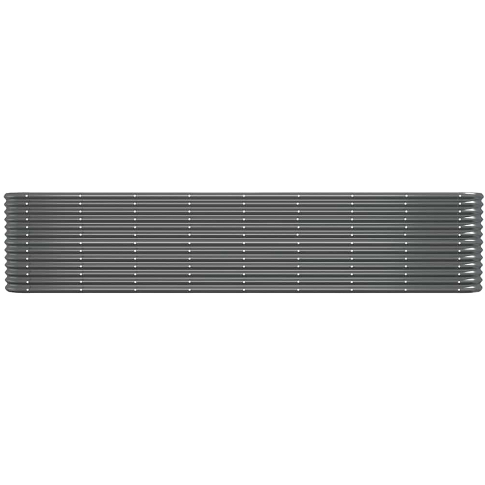 vidaXL Anthracite Galvanised Steel Raised Garden Bed 68 x 40 x 332cm Image 2
