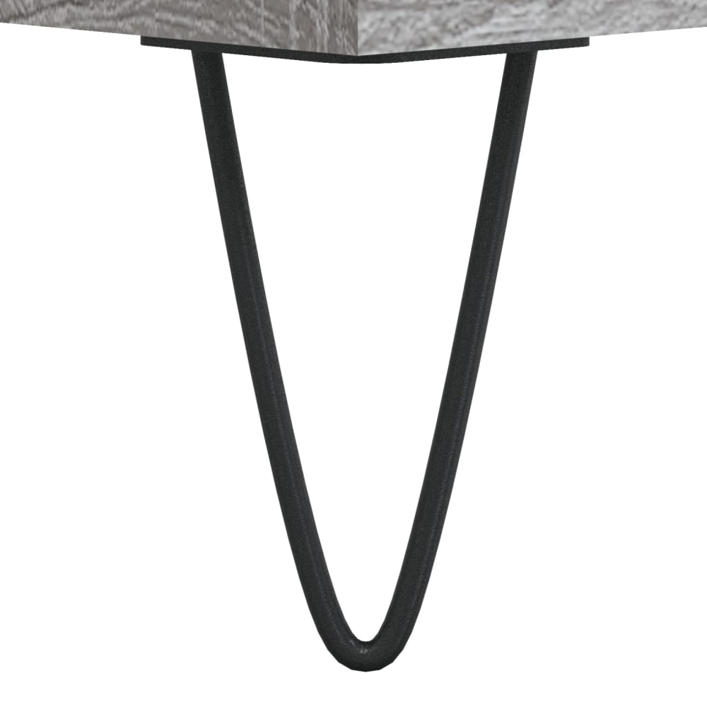 vidaXL 2 Shelf Grey Sonoma Record Cabinet Image 7