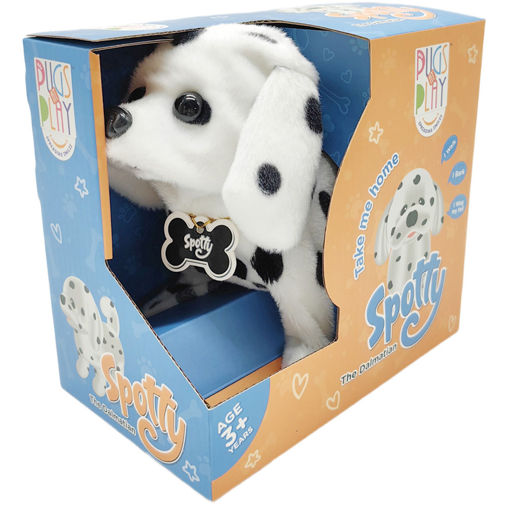Pugs at Play Spotty The Dalmatian Interactive Walking Dog Plush Soft Toy Image 2