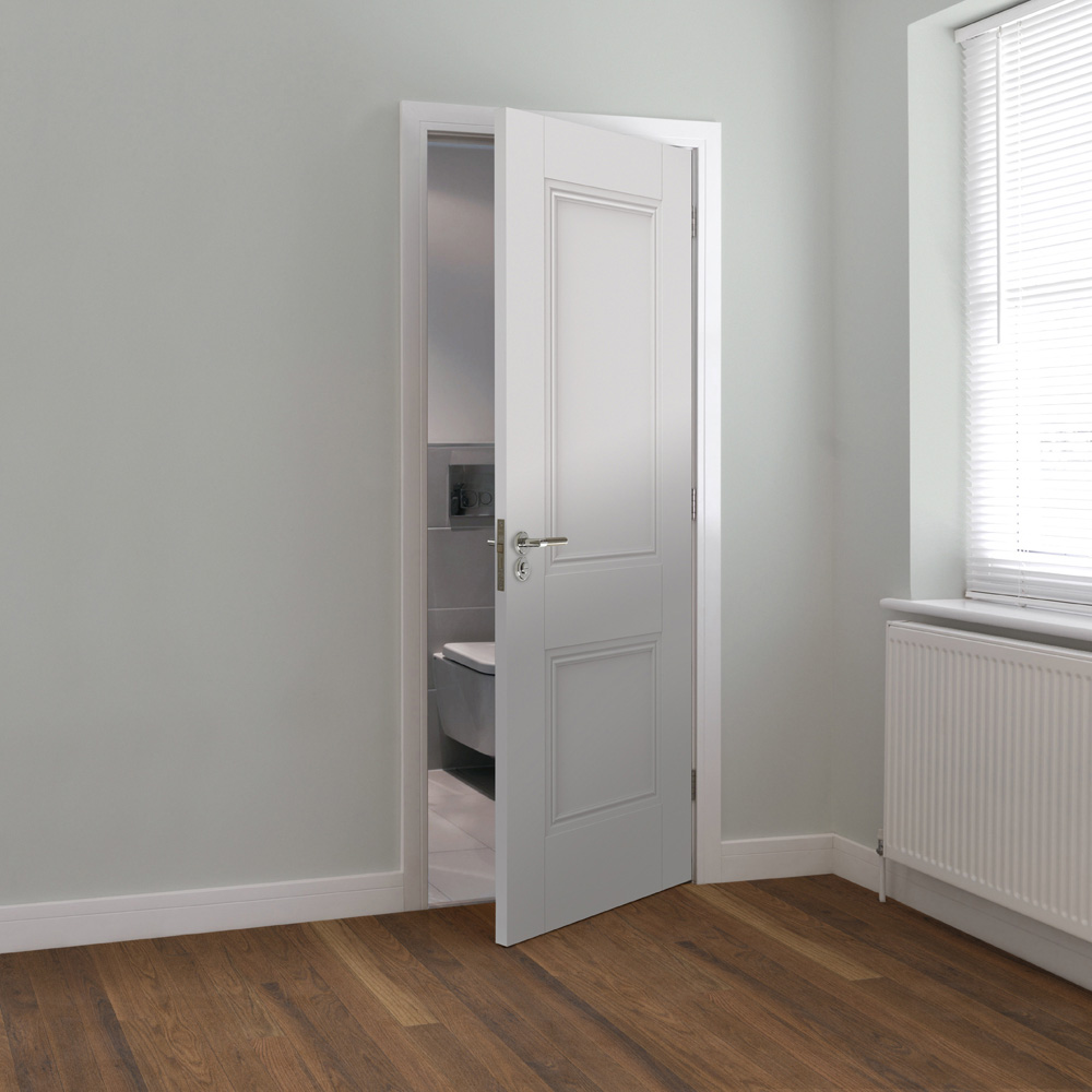 JB Kind Hardwick White Primed Internal Door 1981 x 686mm Image 2