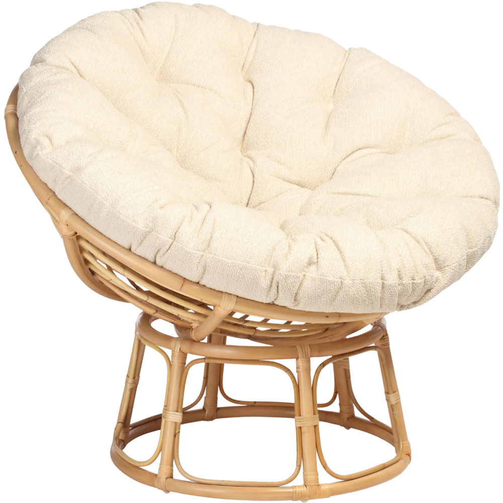 Desser Furniture Papasan Natural and Shadow Cloud Chair Image 4