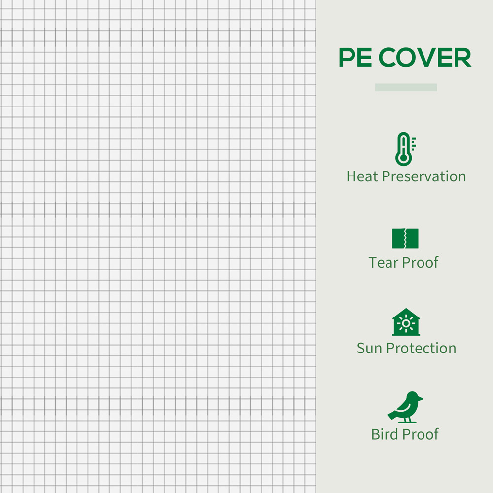 Outsunny PE Cover 6.5 x 2.5ft Walk In Mini Greenhouse Image 4
