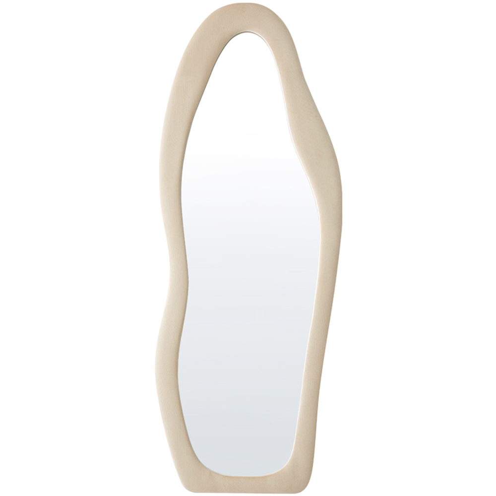 Living and Home Khaki Irregular Full Length Fleece Frame Mirror 160 x 60cm Image 1