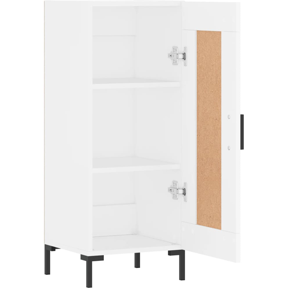 vidaXL Single Door White Sideboard Image 4