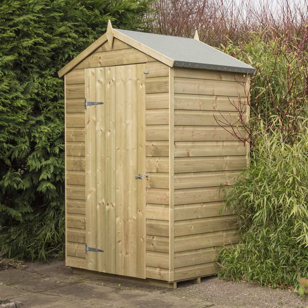Rowlinson Oxford 4 x 3ft Pressure Treated Shiplap Shed Image 3