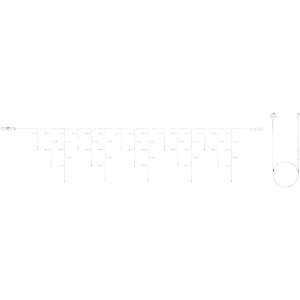 Eagle Connect 60 Cool White LED White Icicle Light 2m Image 2