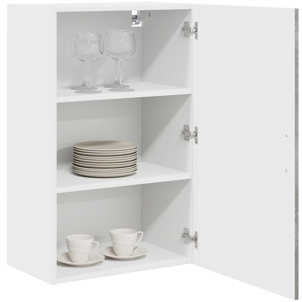 vidaXL Kalmar Single Door Concrete Grey Wall Kitchen Cabinet Image 3