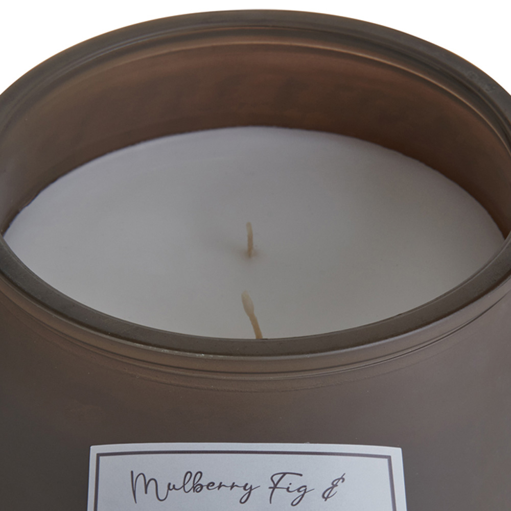 Wilko Taupe Frosted Candle Image 4