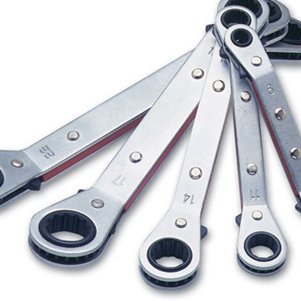 Laser 5 Piece Ratchet Ring Spanner Set Image 2