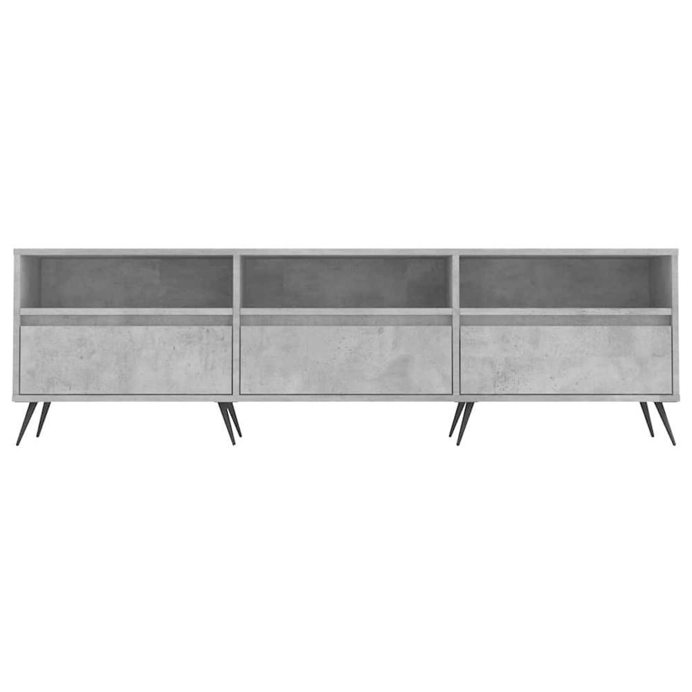 vidaXL 3 Door 3 Shelf Concrete Grey TV Cabinet Image 5
