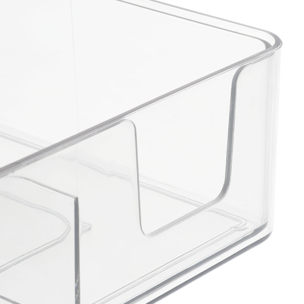 Living and Home Clear Expandable Drawer Organiser with 4 Compartments Image 6