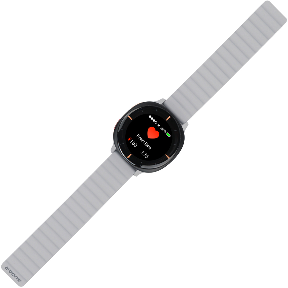Audar E2-GB Grey and Black IoT Vital Sign Monitor Watch with Fall Detection and GPS SOS Alerts Image 3