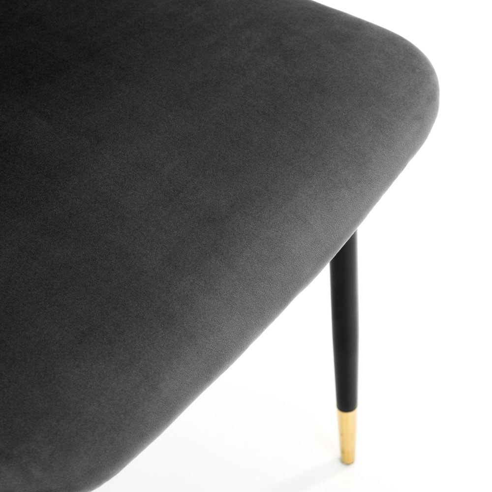Julian Bowen Delaunay Set of 2 Grey Dining Chair Image 6