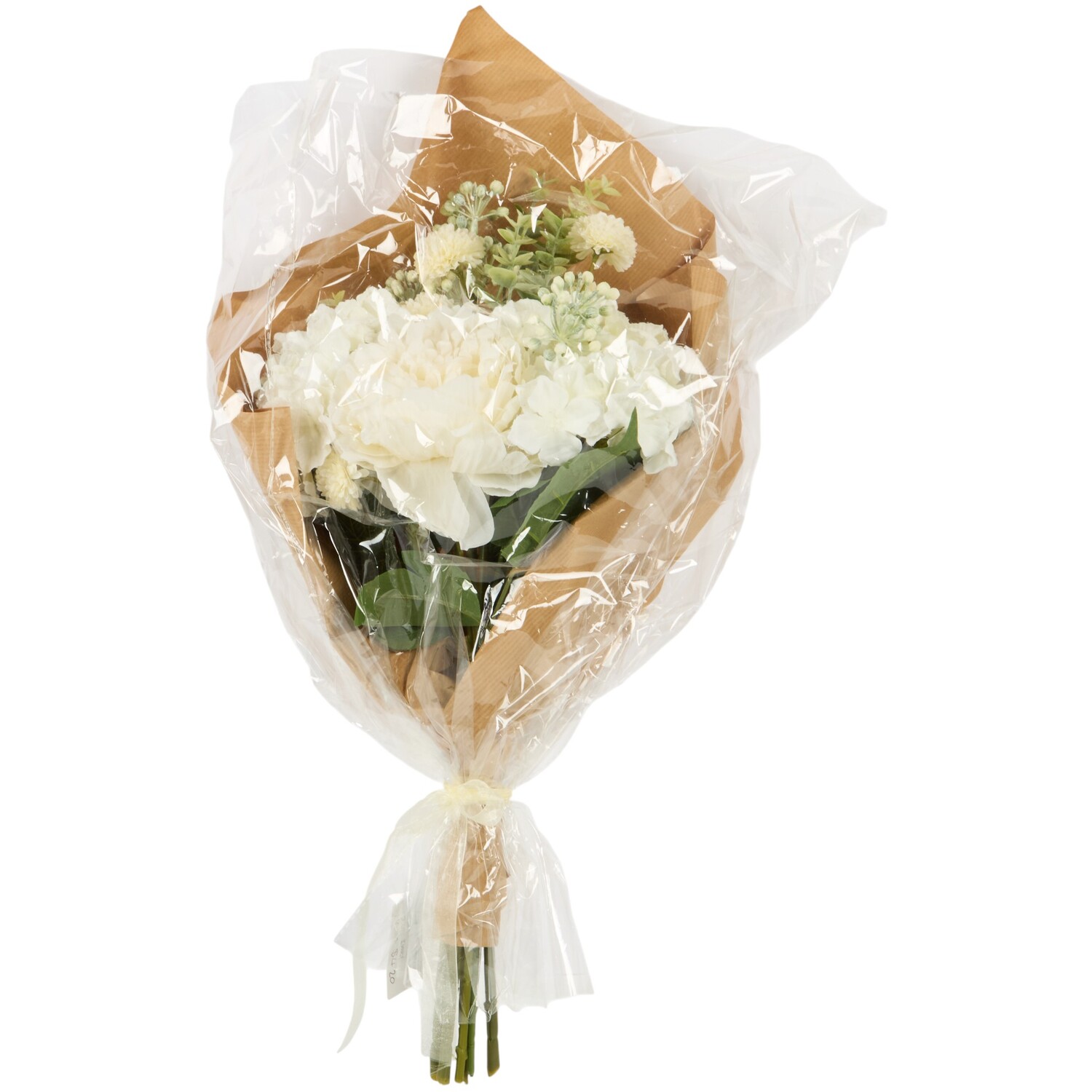 Peony and Hydrangea Bouquet Ivory Image 3