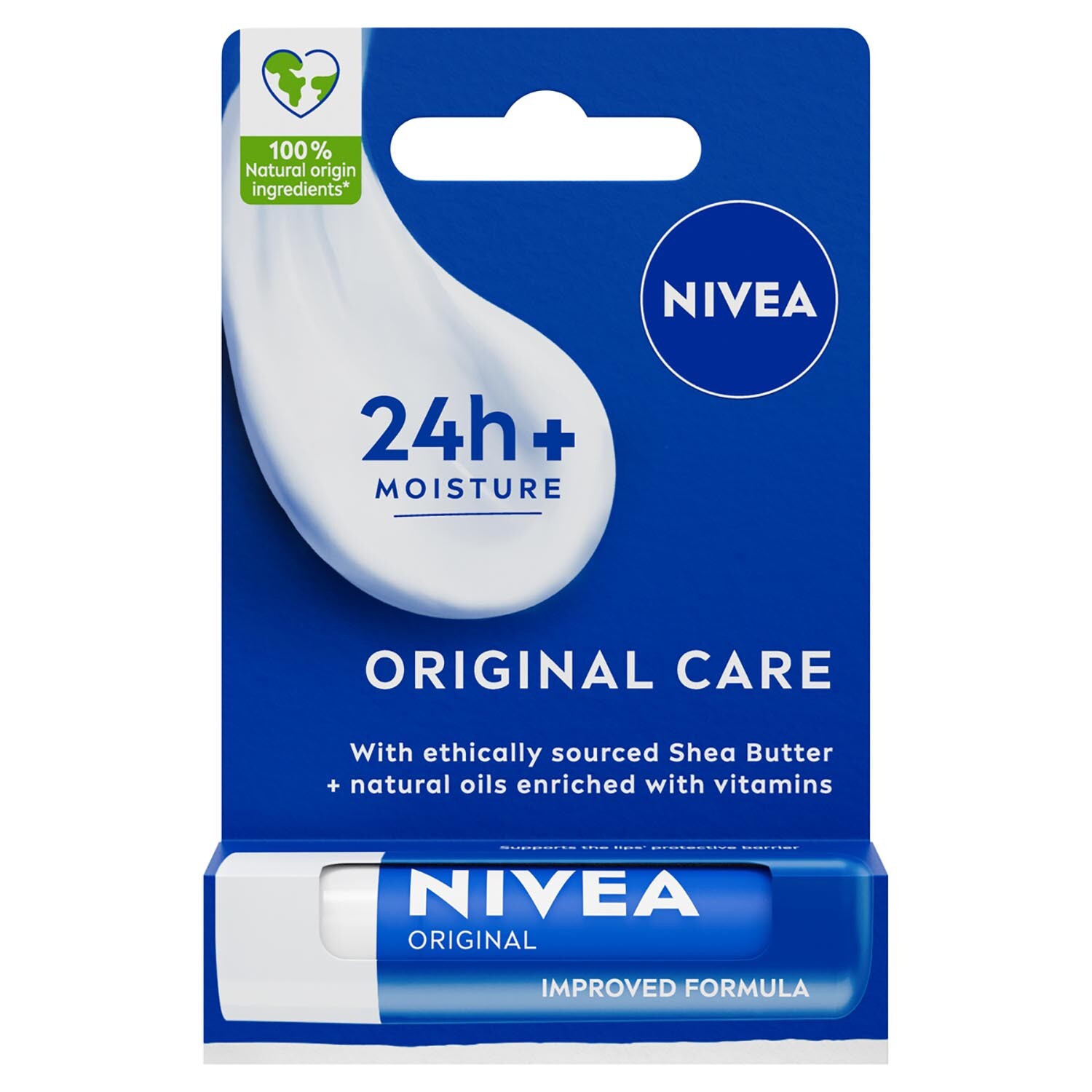 Nivea Improved Original Care Lip Balm - Blue Image