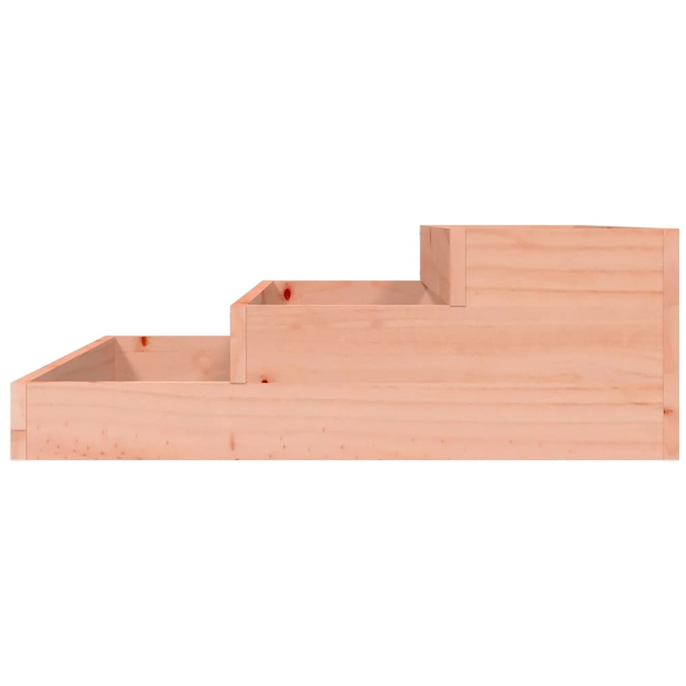 vidaXL 3-Tier Natural Solid Douglas Wood Garden Planter 27 x 78 x 78cm Image 4