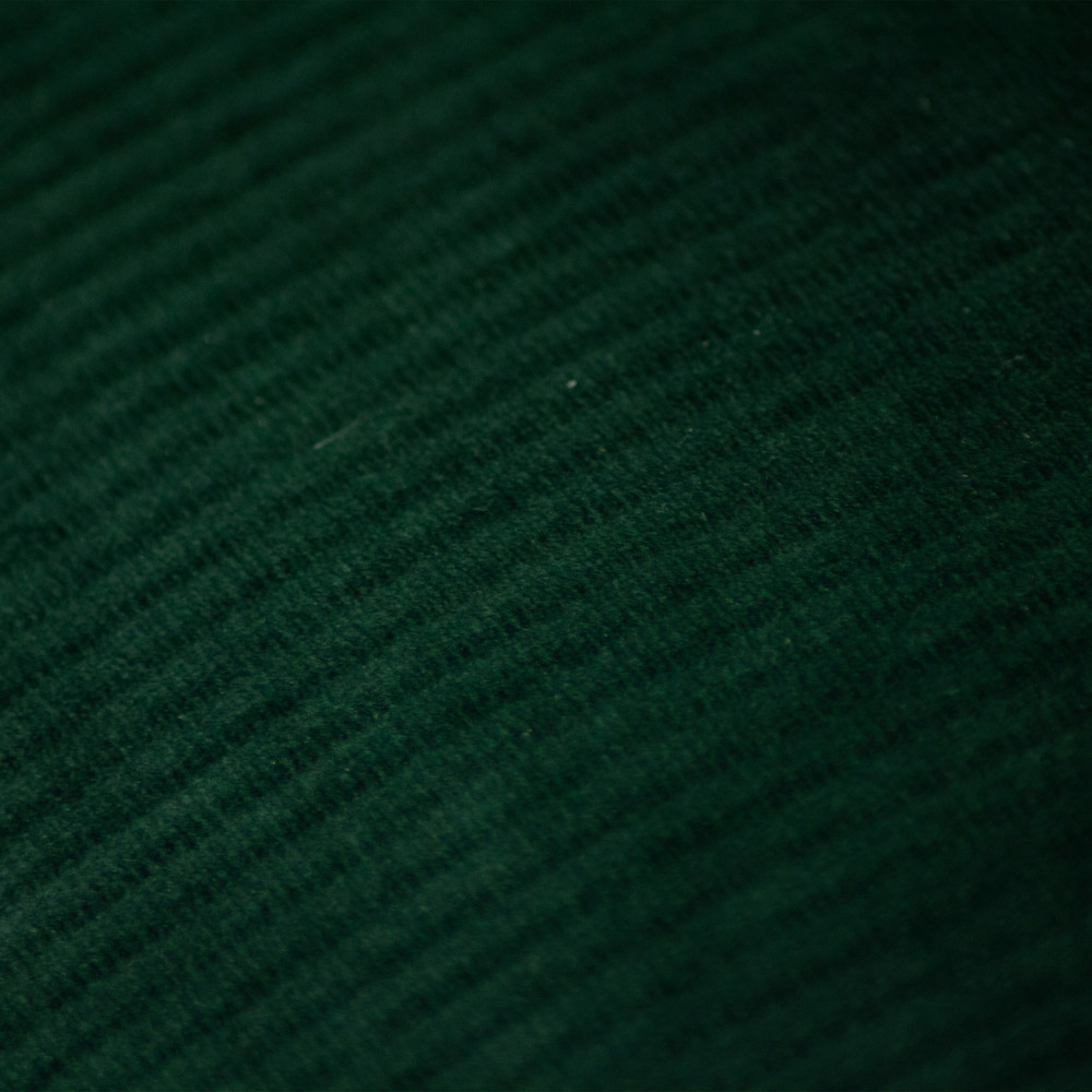 furn. Aurora Emerald Green Ribbed Velvet Cushion Image 5