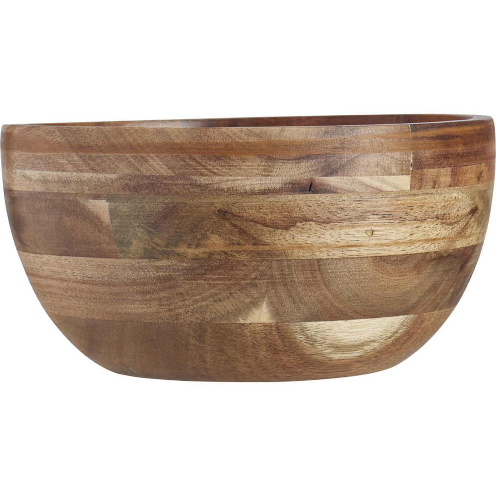 Wilko Acacia Wood Salad Bowl Image 2