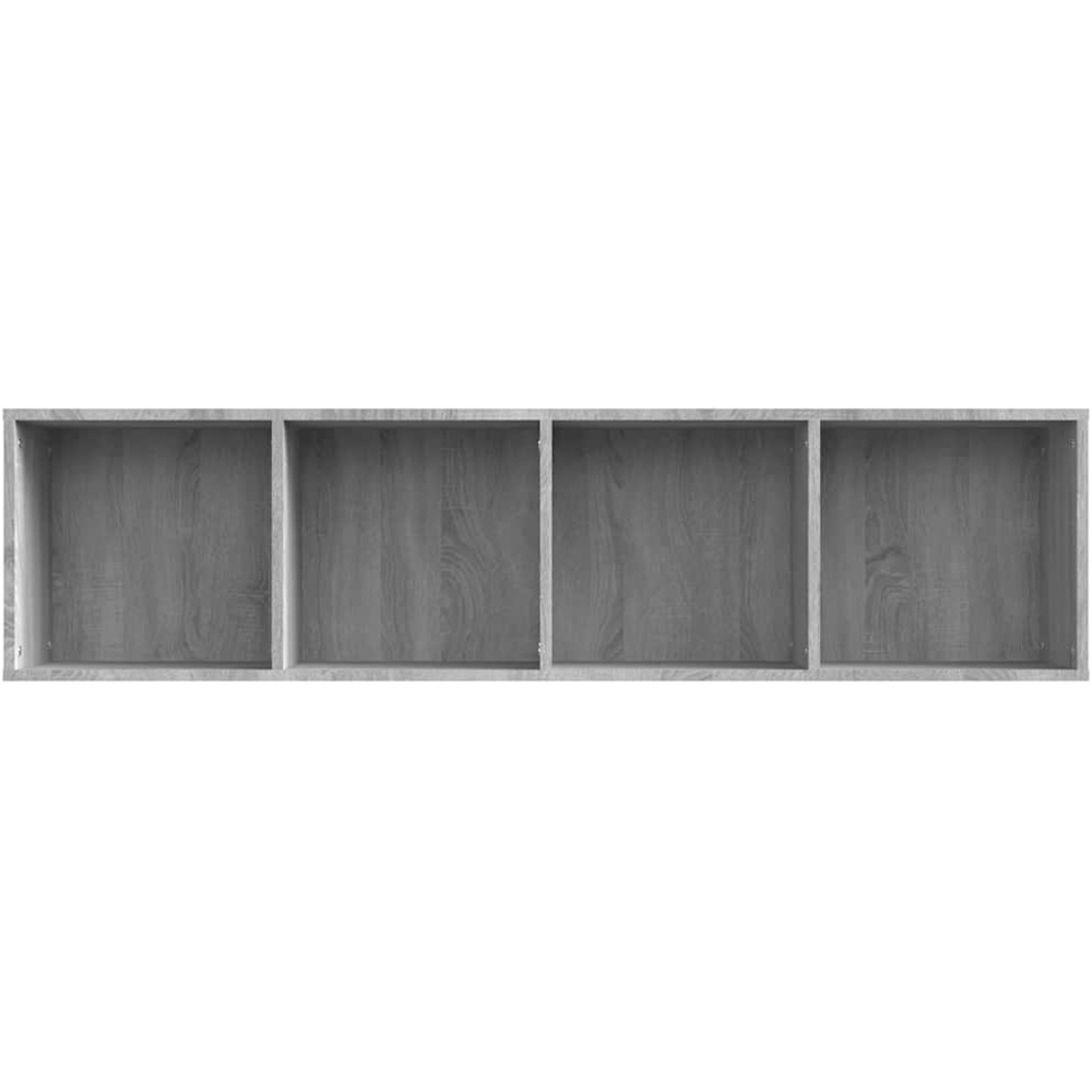 vidaXL 4 Shelf Grey Sonoma Book Cabinet Image 5