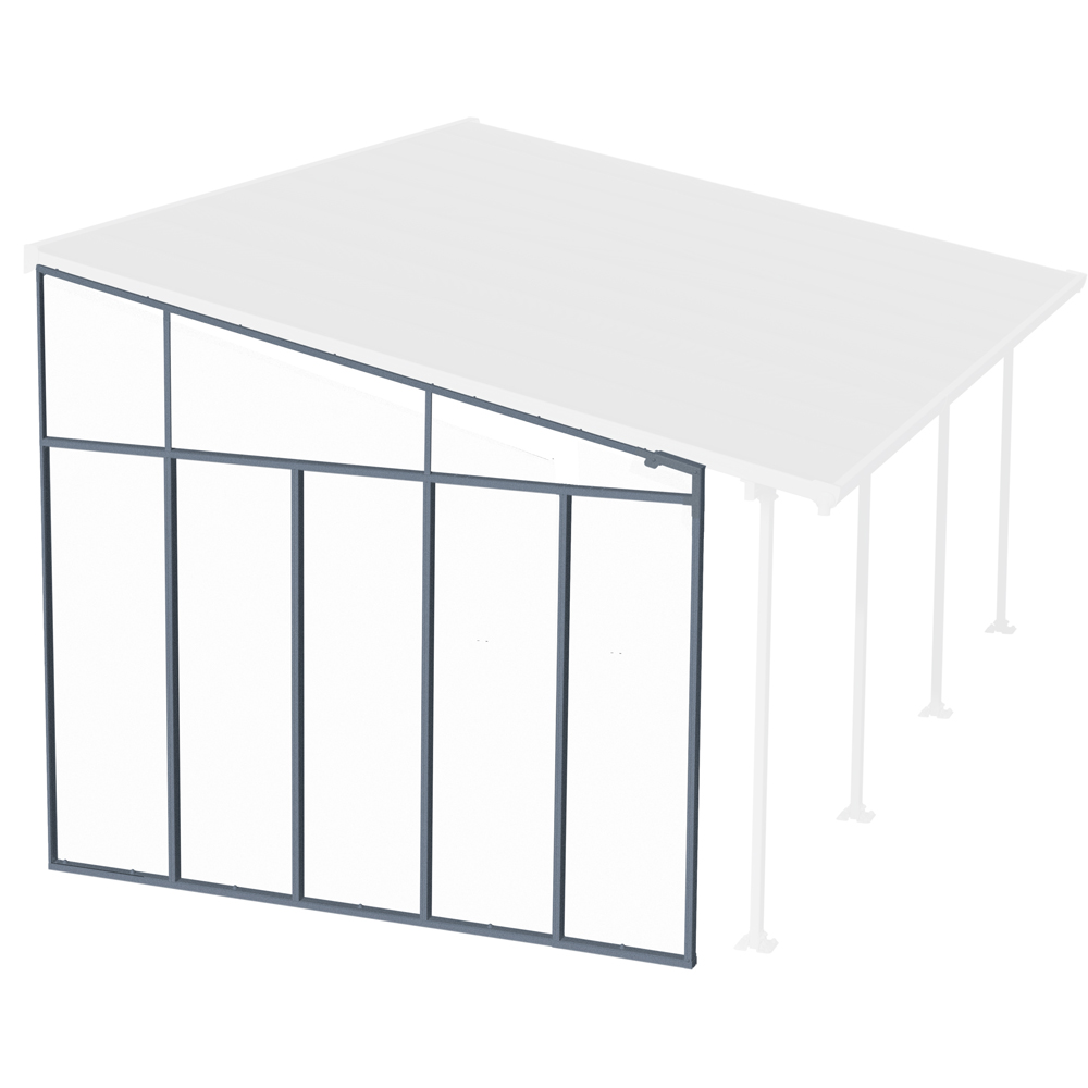 Palram Canopia Grey Patio Cover Sidewall Image 1
