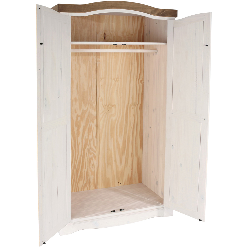 Core Products Corona 2 Door White Wardrobe Image 5