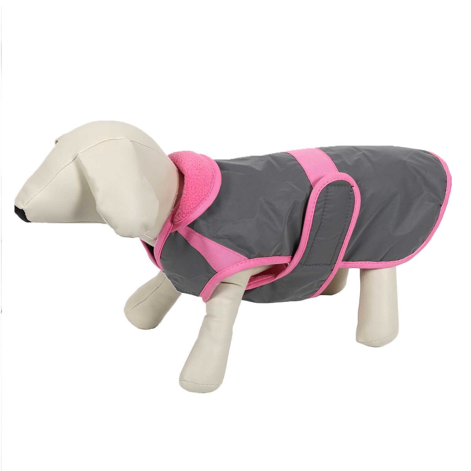 Reflective Pet Coat - Grey / 20cm Image 1